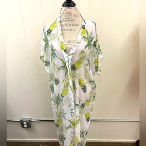 JC Sunny pineapple print coverup